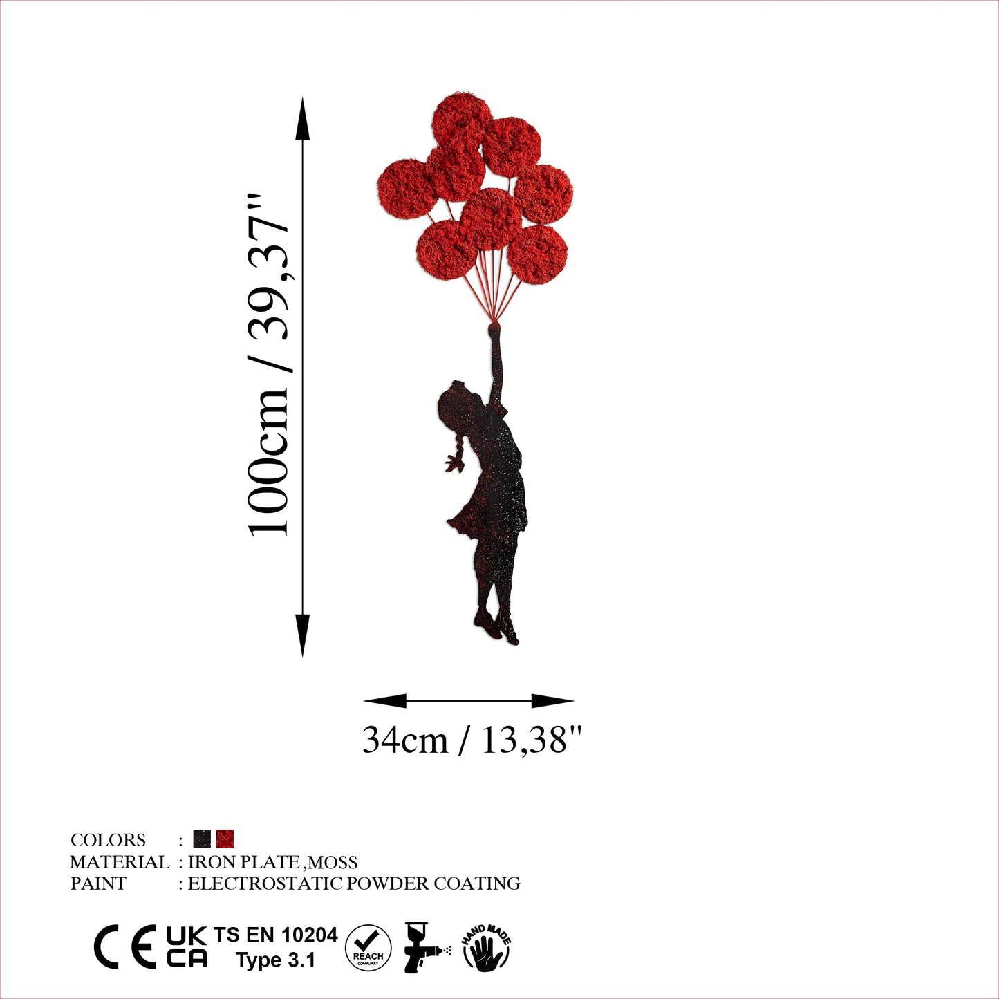 Metalna zidna dekoracija, Banksy - 11-1