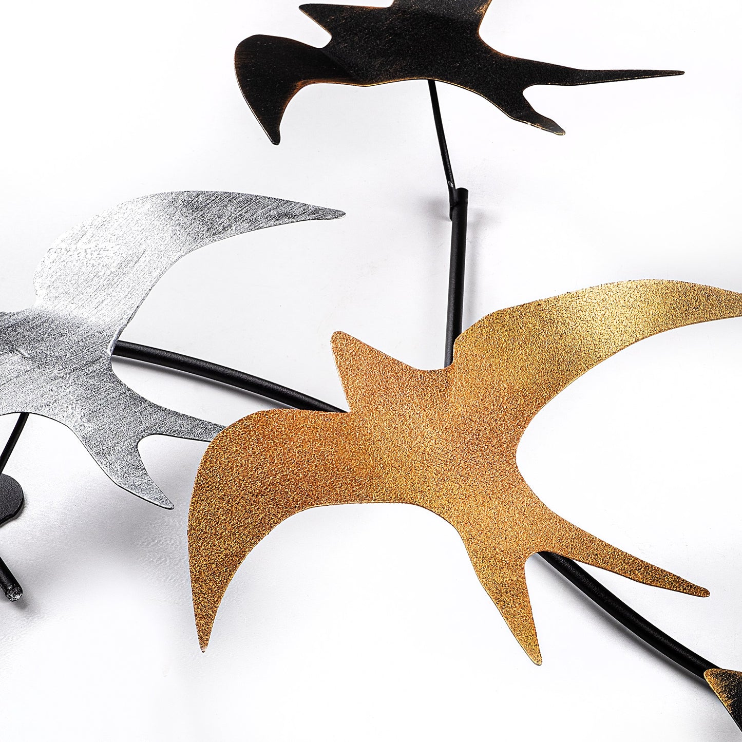 Metalna zidna dekoracija, Flying Birds 2