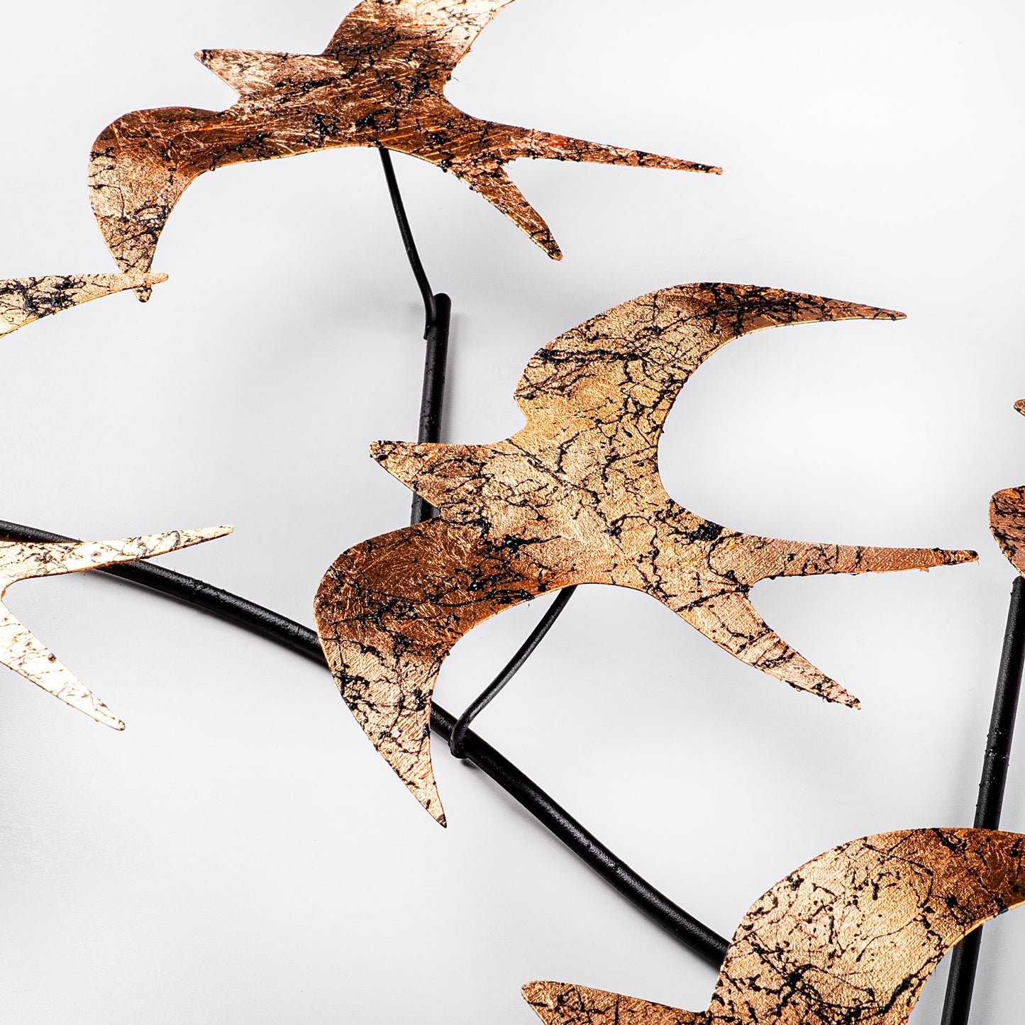 Metalna zidna dekoracija, Flying Birds 3