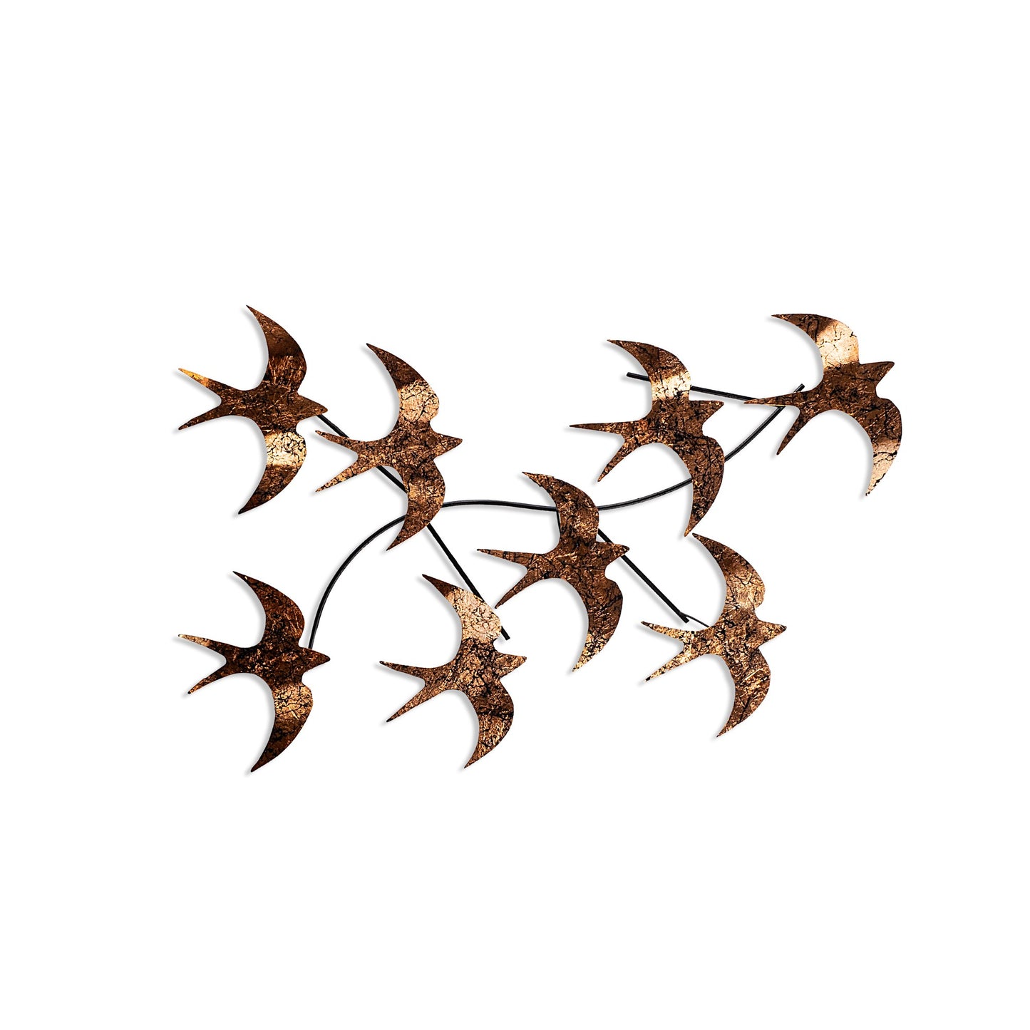 Metalna zidna dekoracija, Flying Birds 3