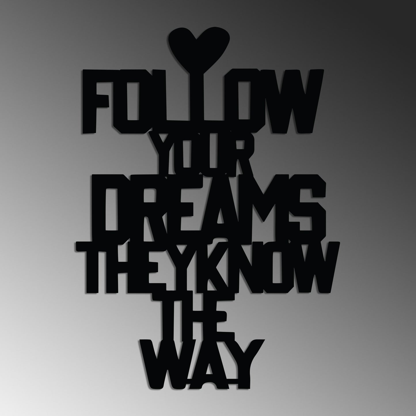 Metalna zidna dekoracija Dreams Way