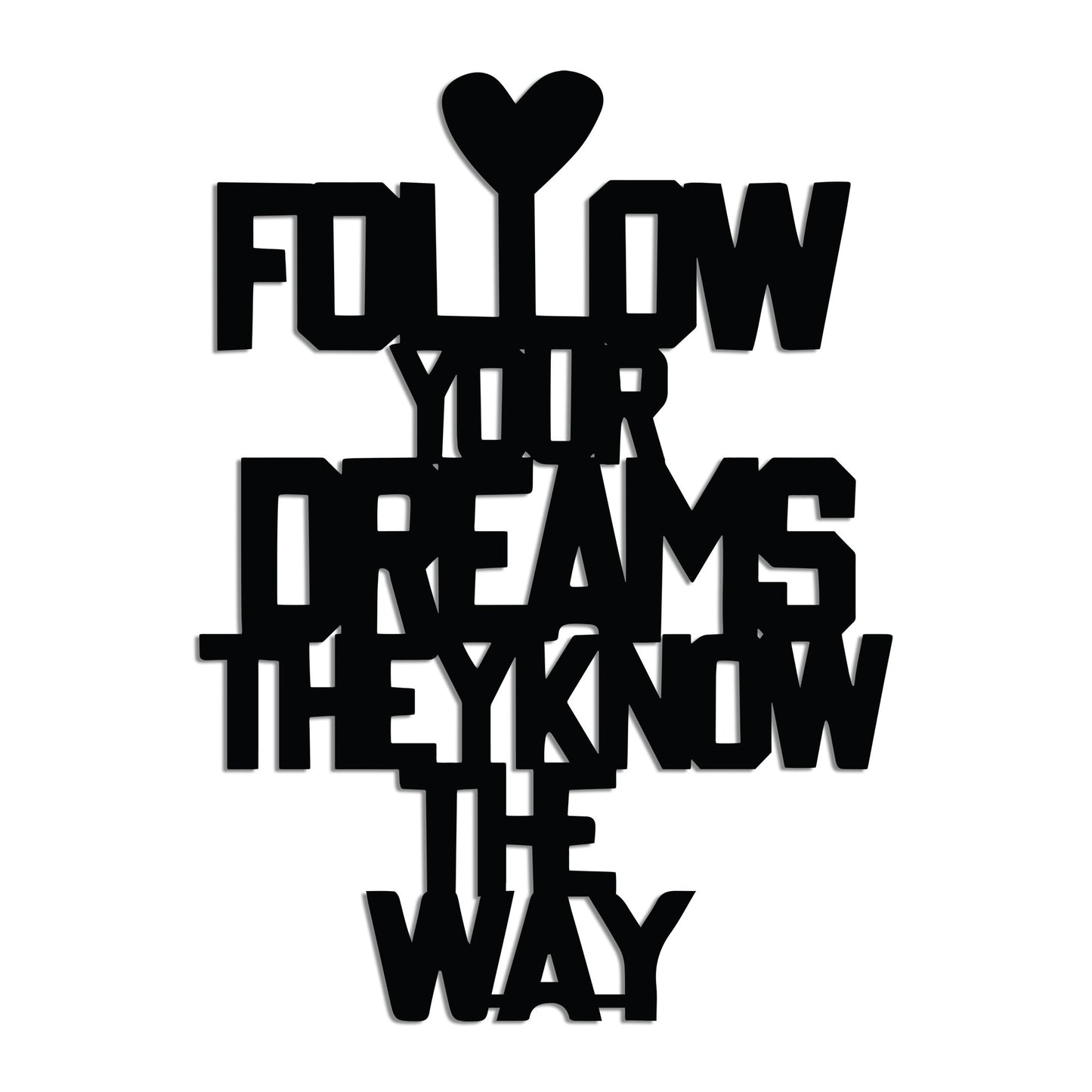 Metalna zidna dekoracija Dreams Way