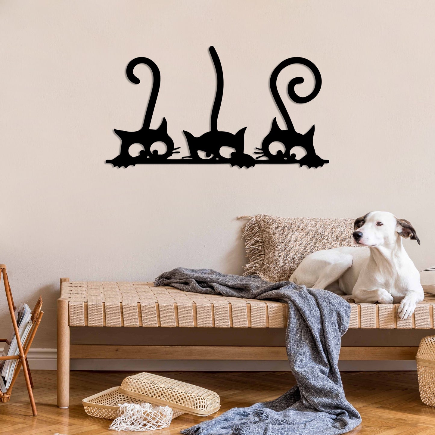 Metalna zidna dekoracija Cat 5