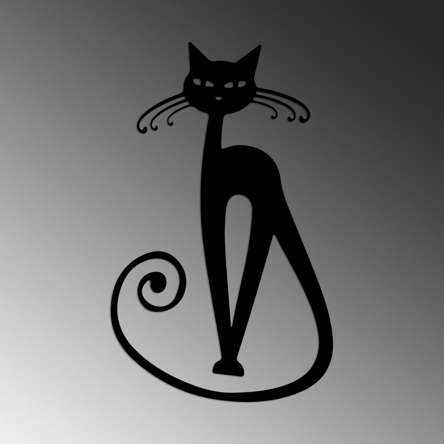 Metalna zidna dekoracija Cat 6