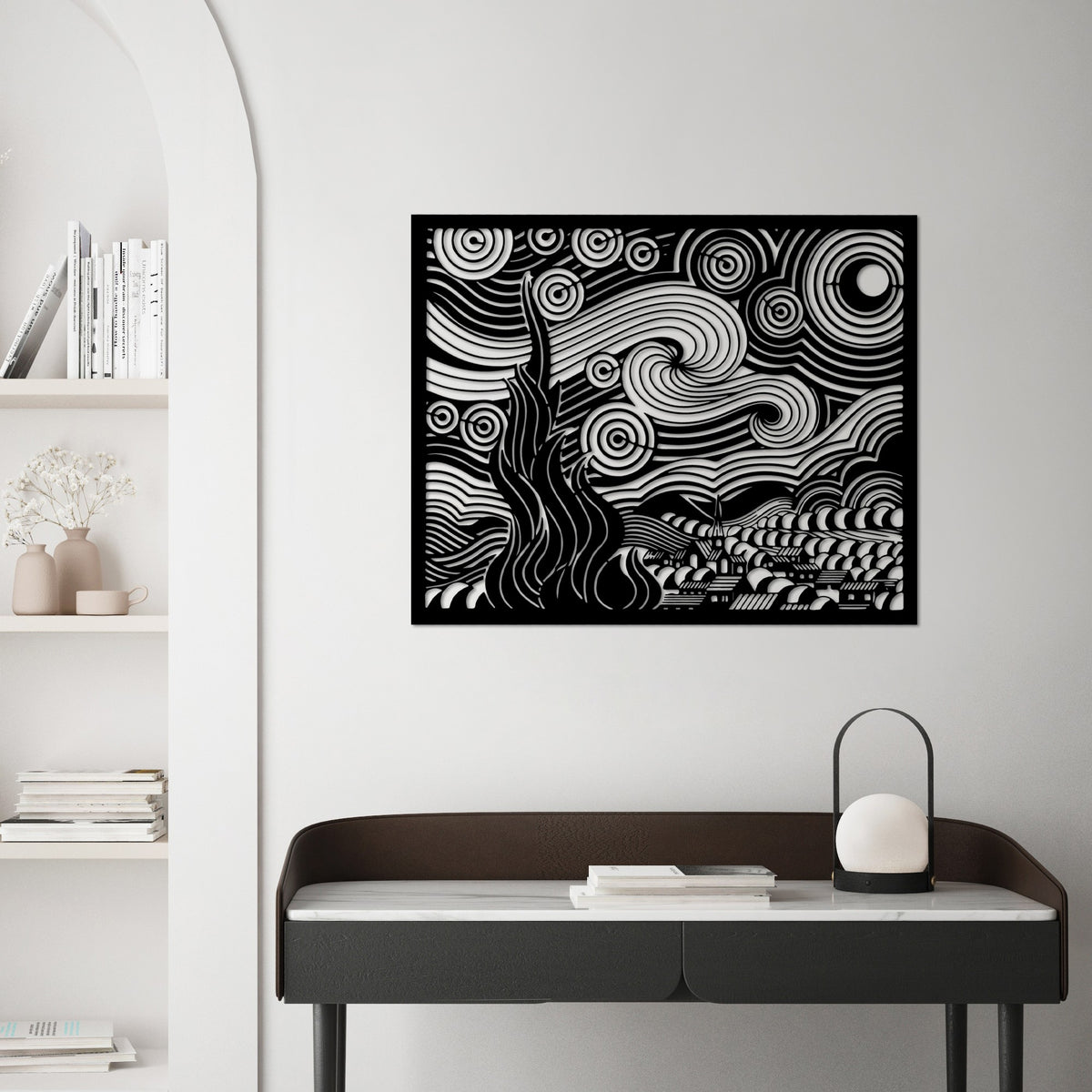 Metalna zidna dekoracija Vangogh 2