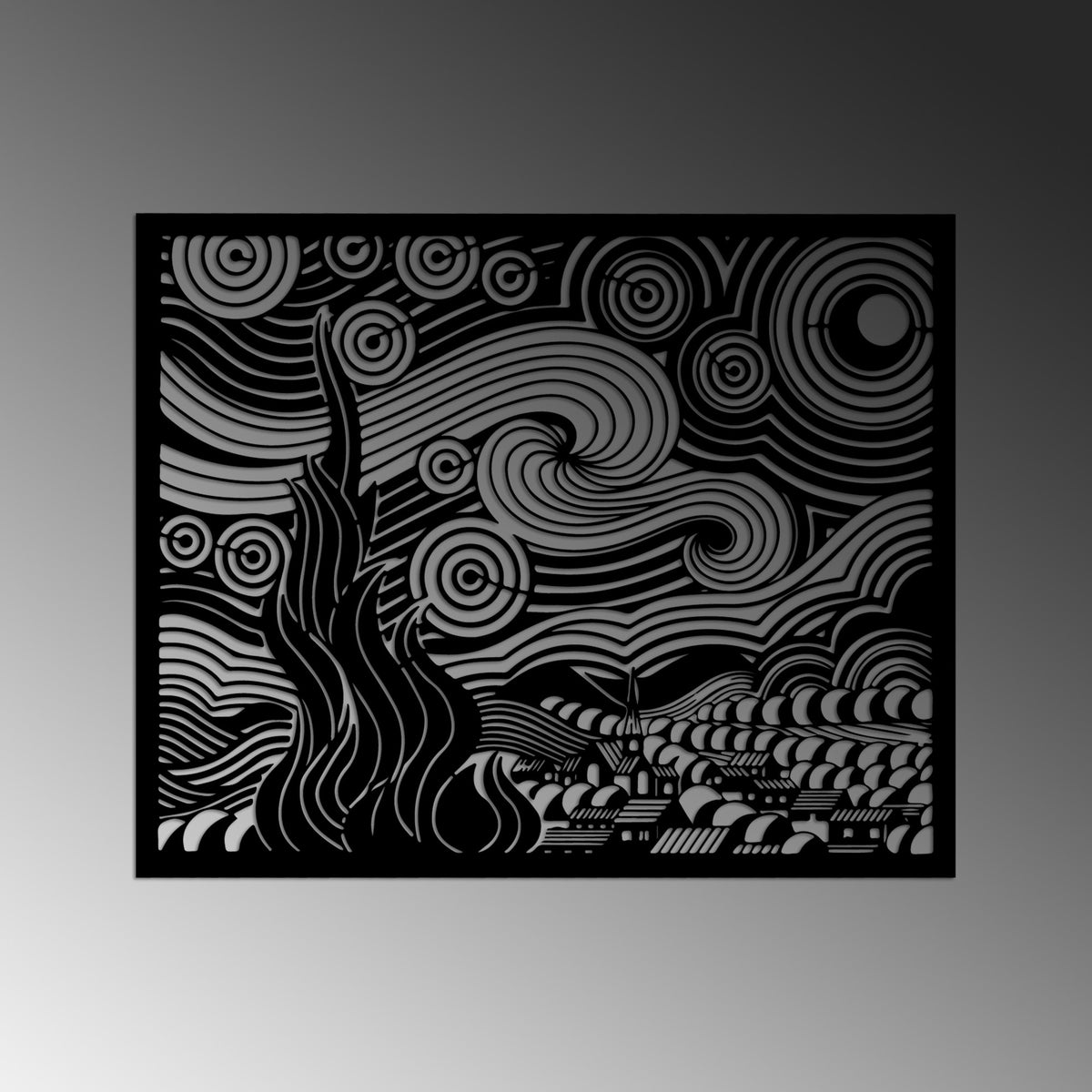 Metalna zidna dekoracija Vangogh 2