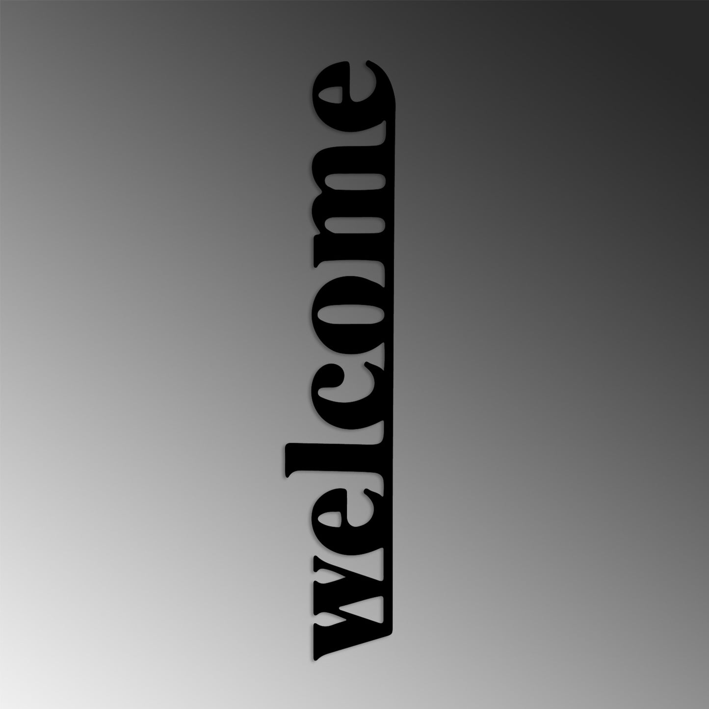 Metalna zidna dekoracija Welcome-5