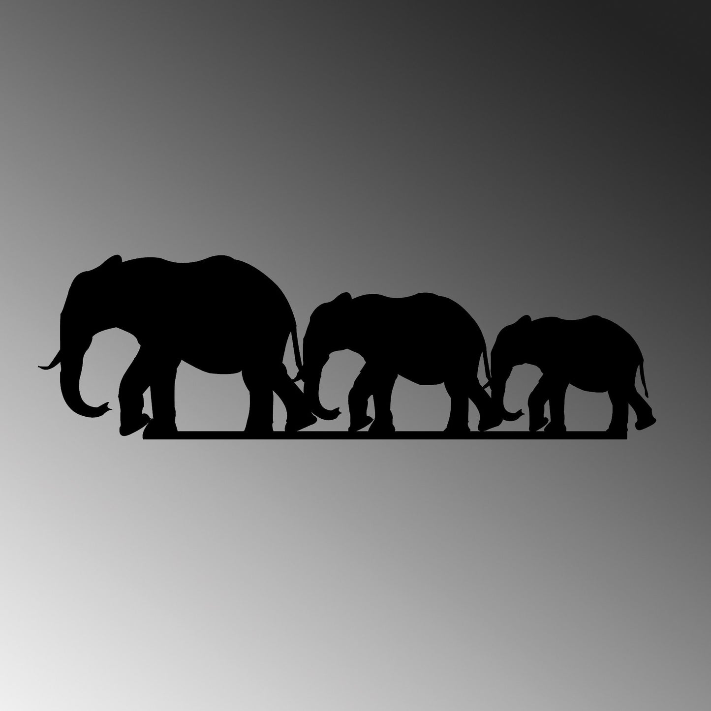 Metalna zidna dekoracija Elephant 070