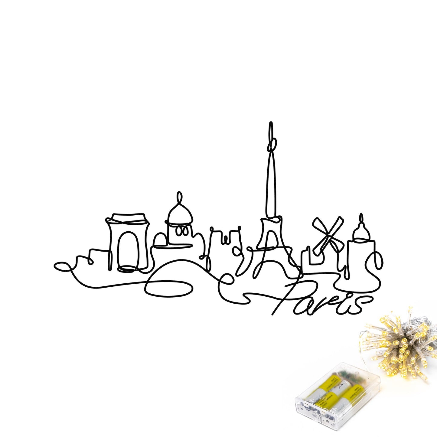 Metalna zidna dekoracija Paris 245