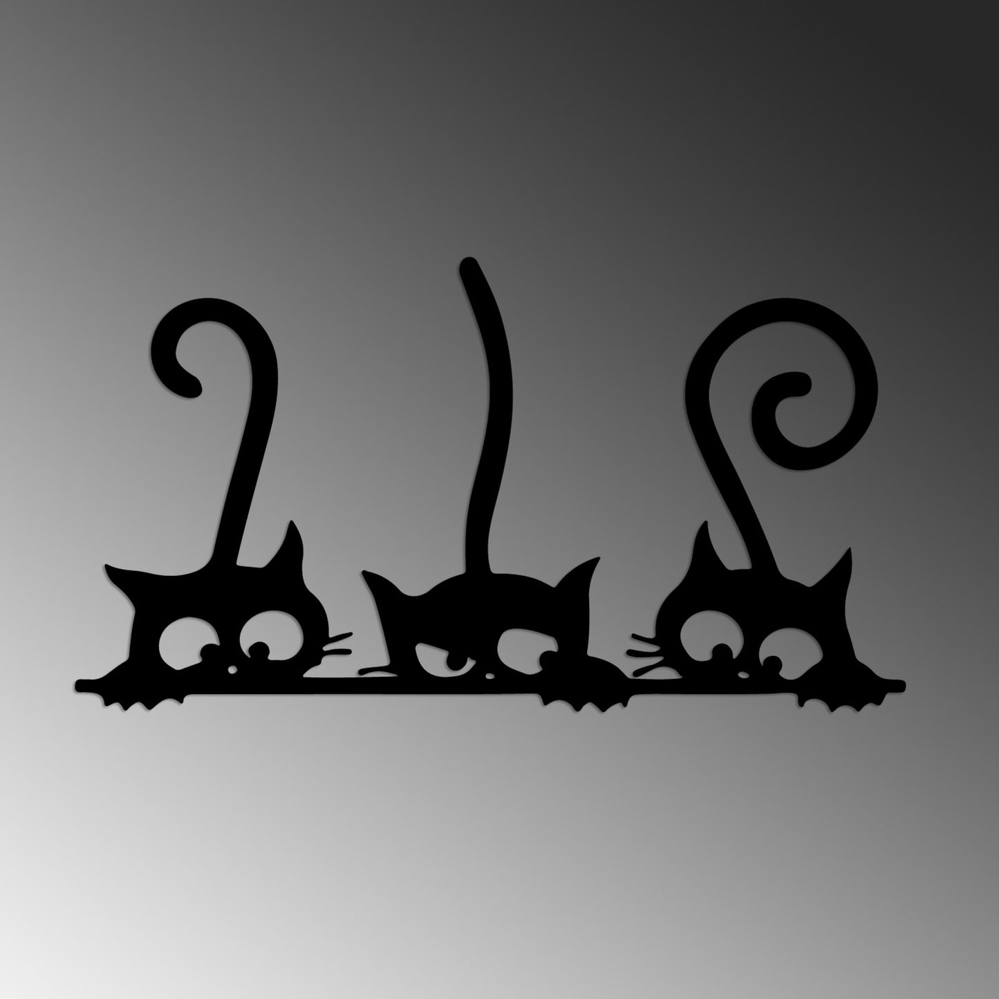 Metalna zidna dekoracija Cats 967