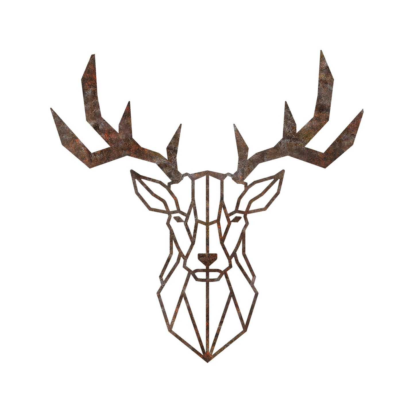 Metalna zidna dekoracija Rusty Deer 1