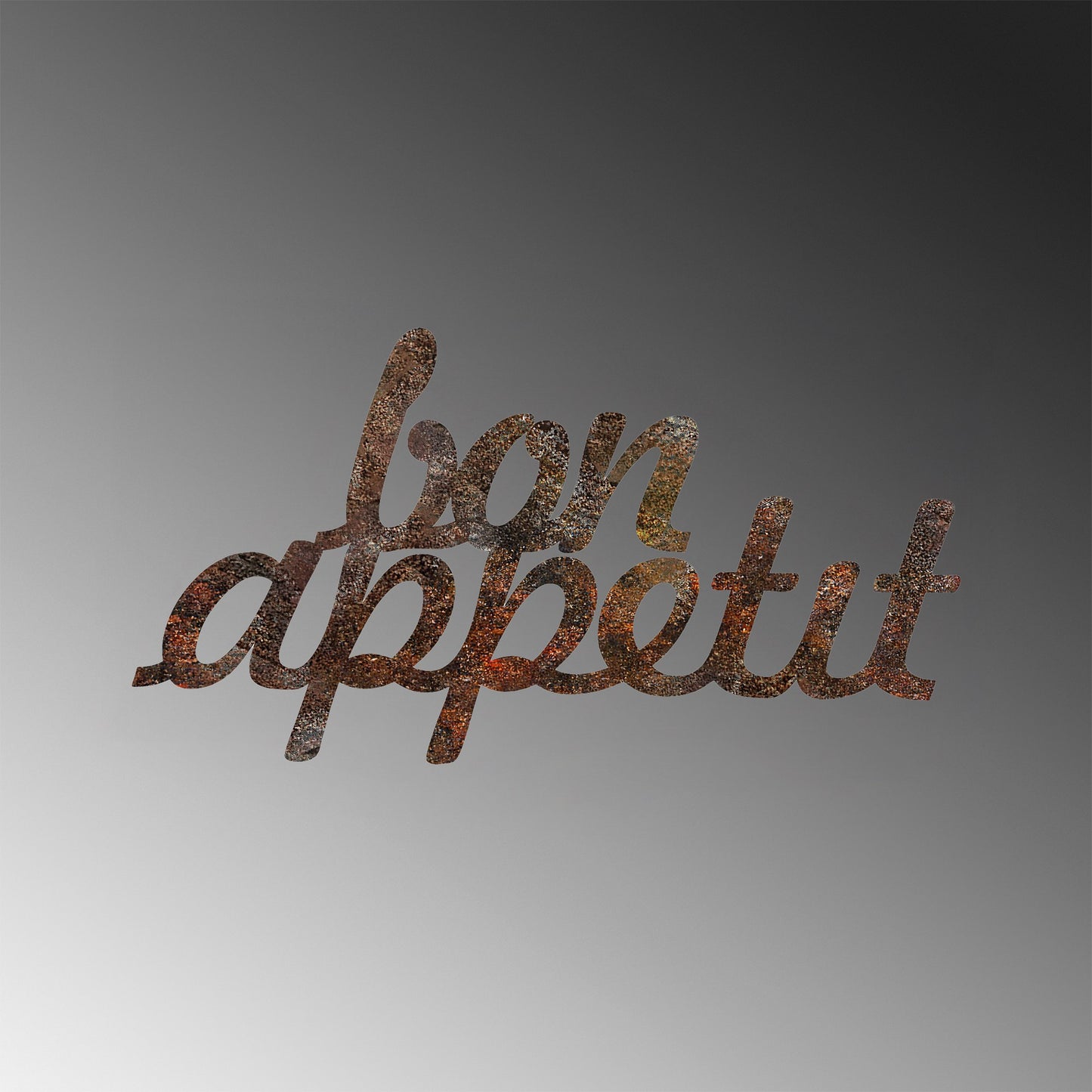 Metalna zidna dekoracija Rusty Bon Appetit