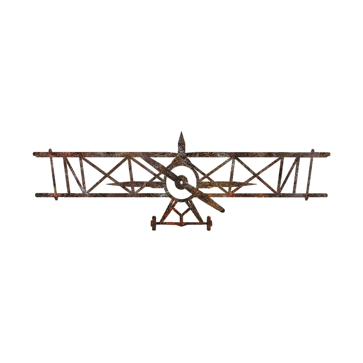 Metalna zidna dekoracija Rusty Airplane