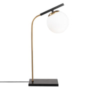 Stolna lampa YILDIZ, antikno crna, metal i staklo, 15 x 26 cm, visina 55 cm, promjer kugle 15 cm, duljina kabela 200 cm, E27 40 W, Yıldız - 4021
