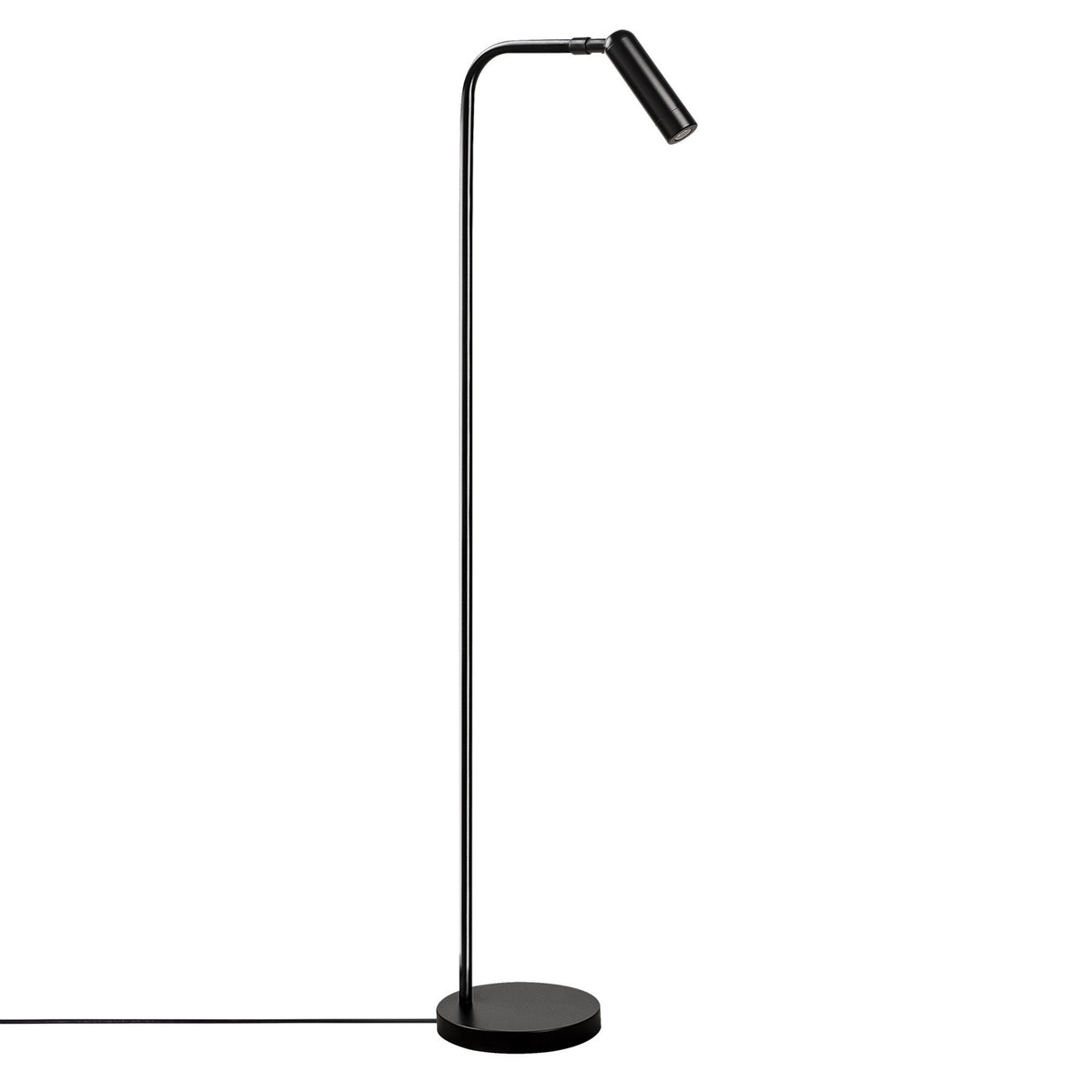Podna lampa UMIT, crna, metal, 22 x 22 cm, visina 120 cm, promjer sjenila 3 cm, visina 11 cm, duljina kabela 350 cm, Uğur - 6051