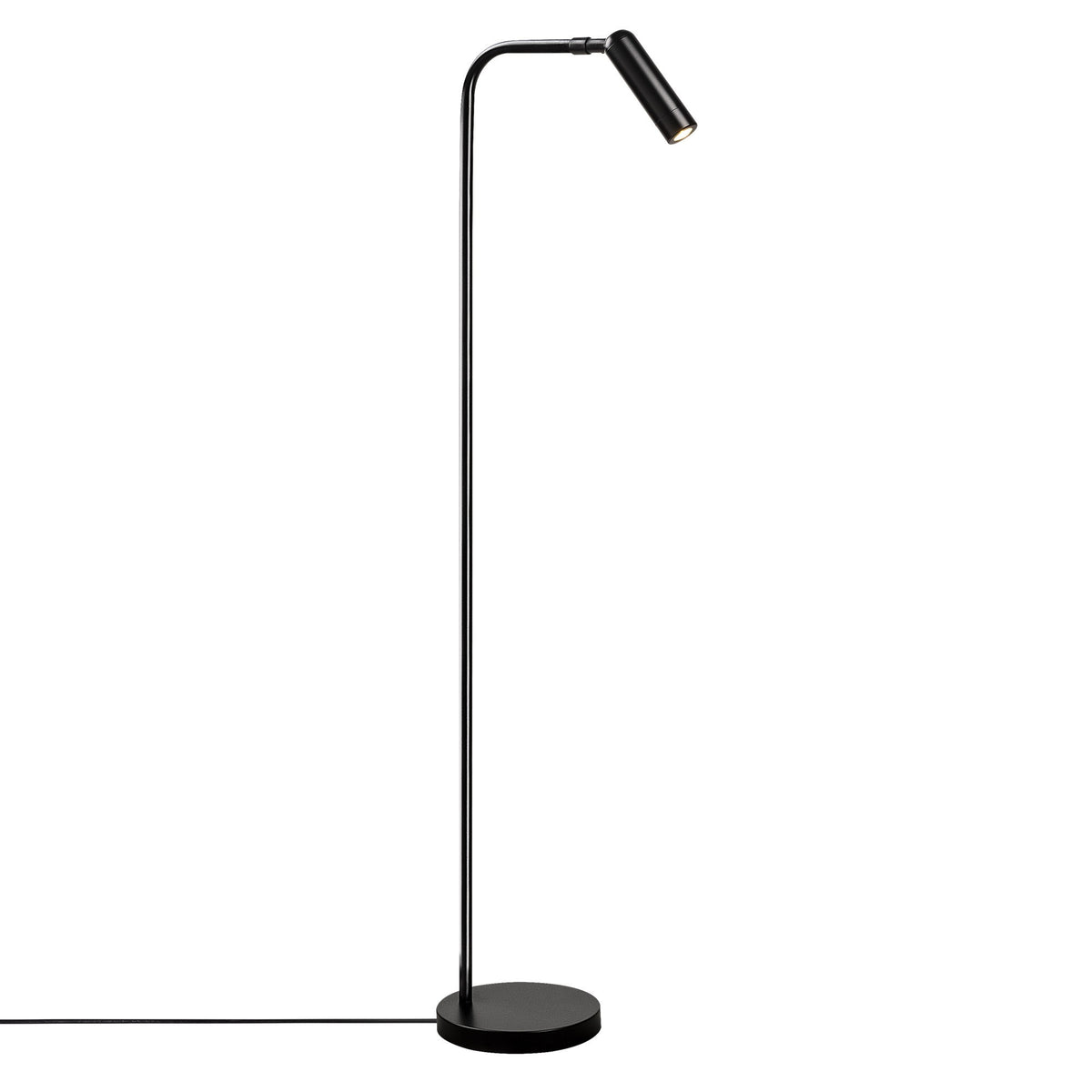 Podna lampa UMIT, crna, metal, 22 x 22 cm, visina 120 cm, promjer sjenila 3 cm, visina 11 cm, duljina kabela 350 cm, Uğur - 6051