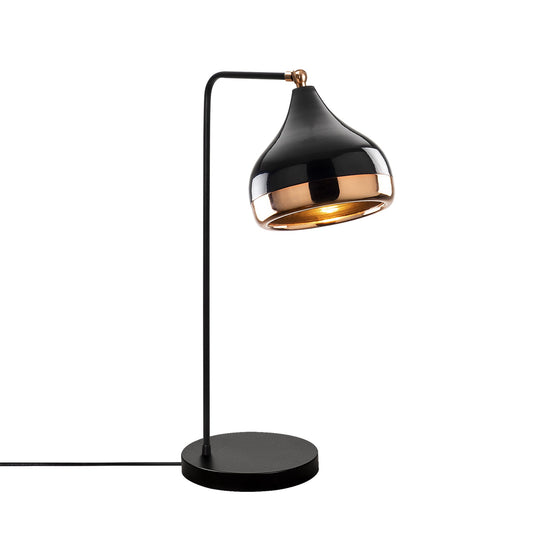 Stolna lampa YILL crno- bakrena, metal, 17 x 26 cm, visina 52 cm, promjer sjenila 17 cm, visina 16 cm, duljina kabla 200 cm, E27 40 W, Yıldo - 6896