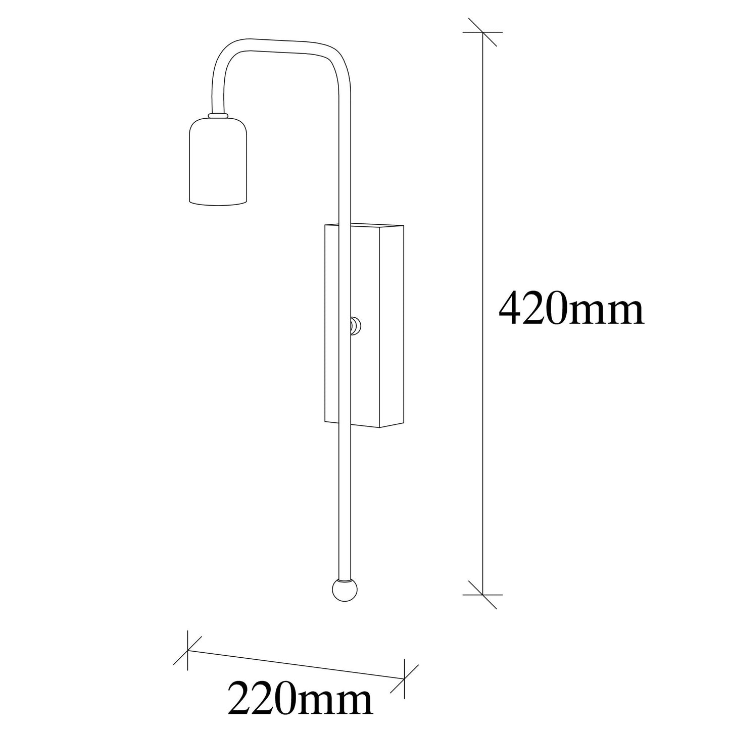Zidna lampa, 892OPV1220