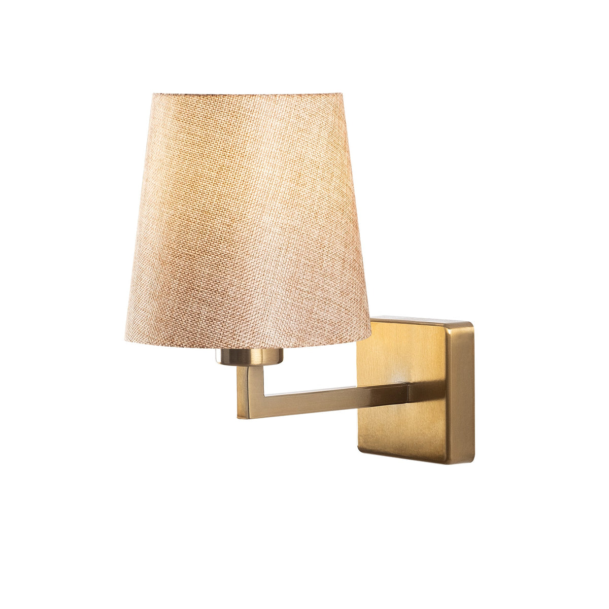 Zidna lampa PROFILI antique- bež, metal- platno, 18 x 24 cm, visina 30 cm, visina sjenila 18 cm, E27 40 W, Profil - 4651