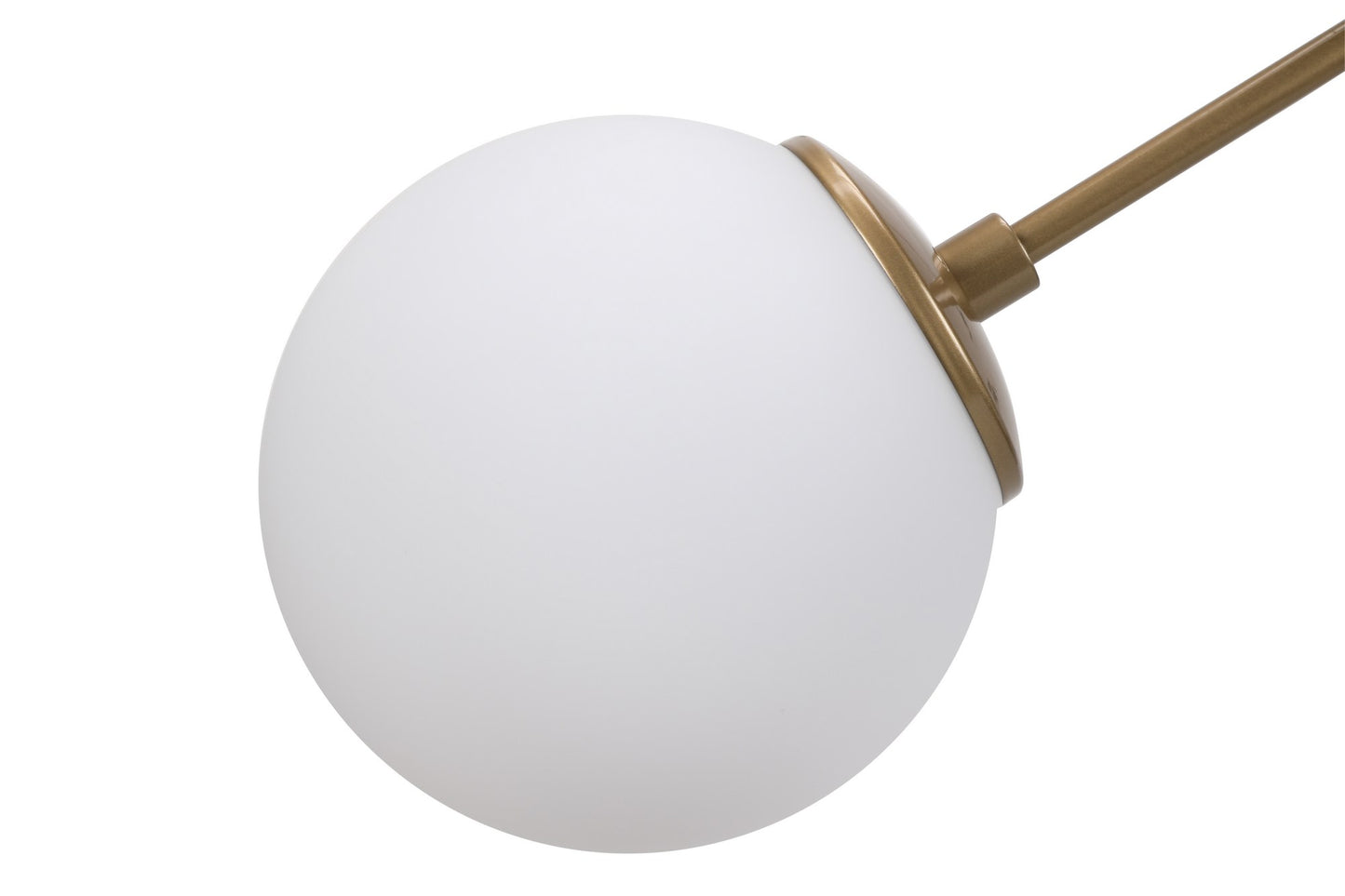 Zidna lampa DAMAR zlatno- bijela, metal- staklo, 28 x 15 cm, visina 44 cm, 2 x E27 40 W, Damar - 6341