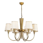 Visilica PARDO antik, metal-platno, promjer 75 cm, visina 85 cm, promjer sjenila 16 cm, visina 15 cm, 6 x E27 40 W, Pardo - 3011