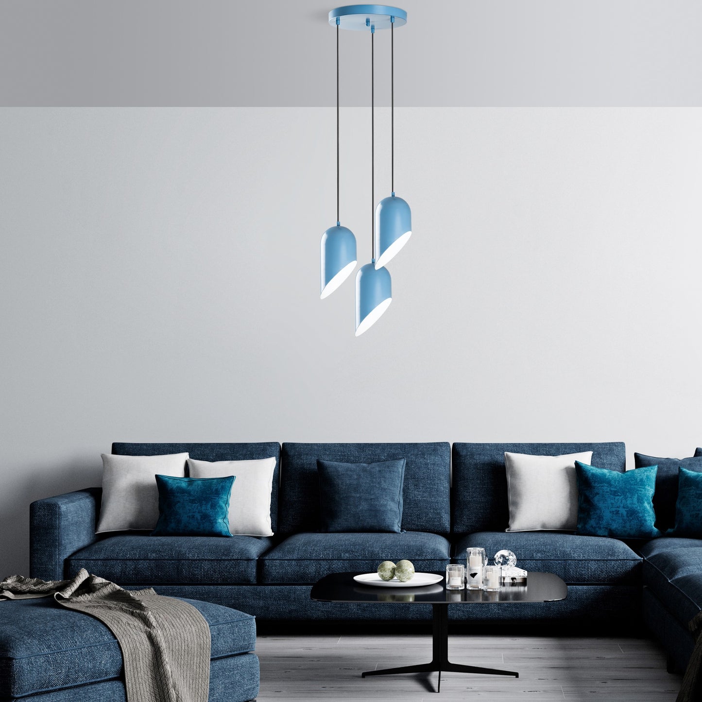 Luster HADLEE, svjetlo plava boja