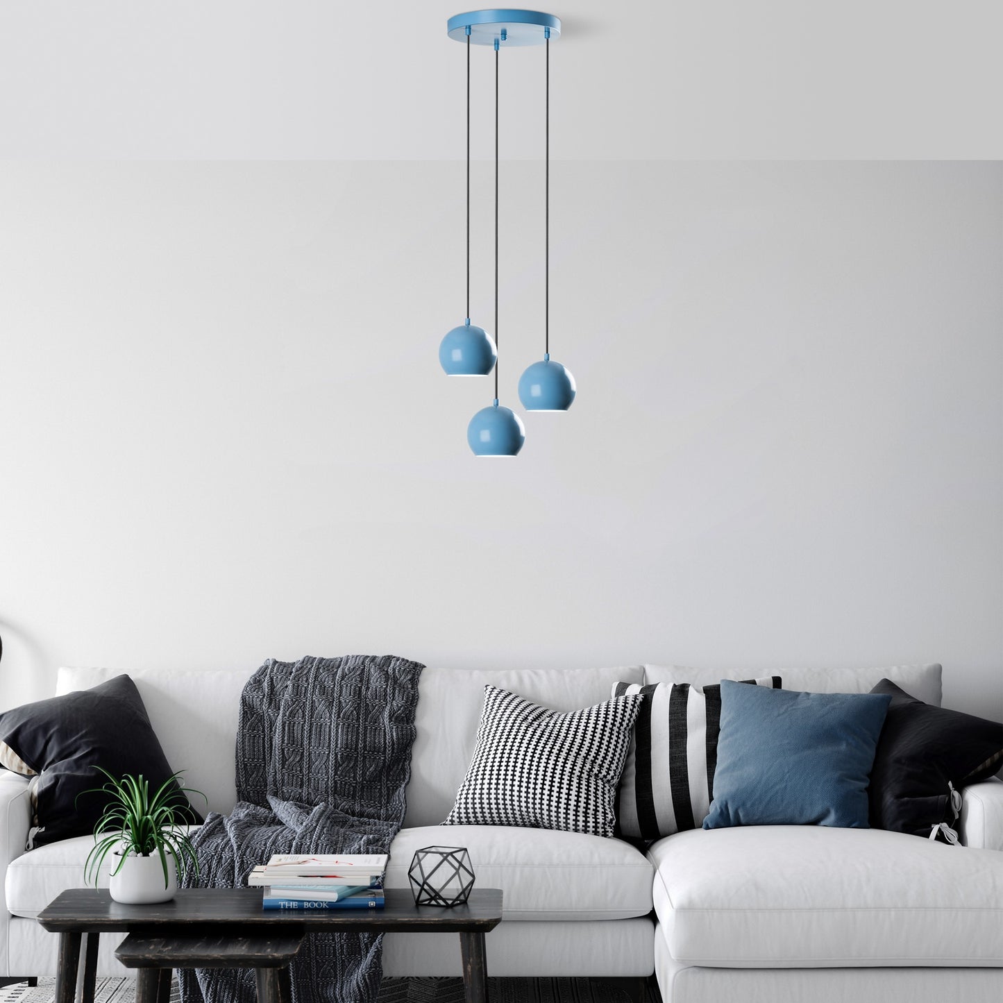 Luster HALLE, svjetlo plava boja