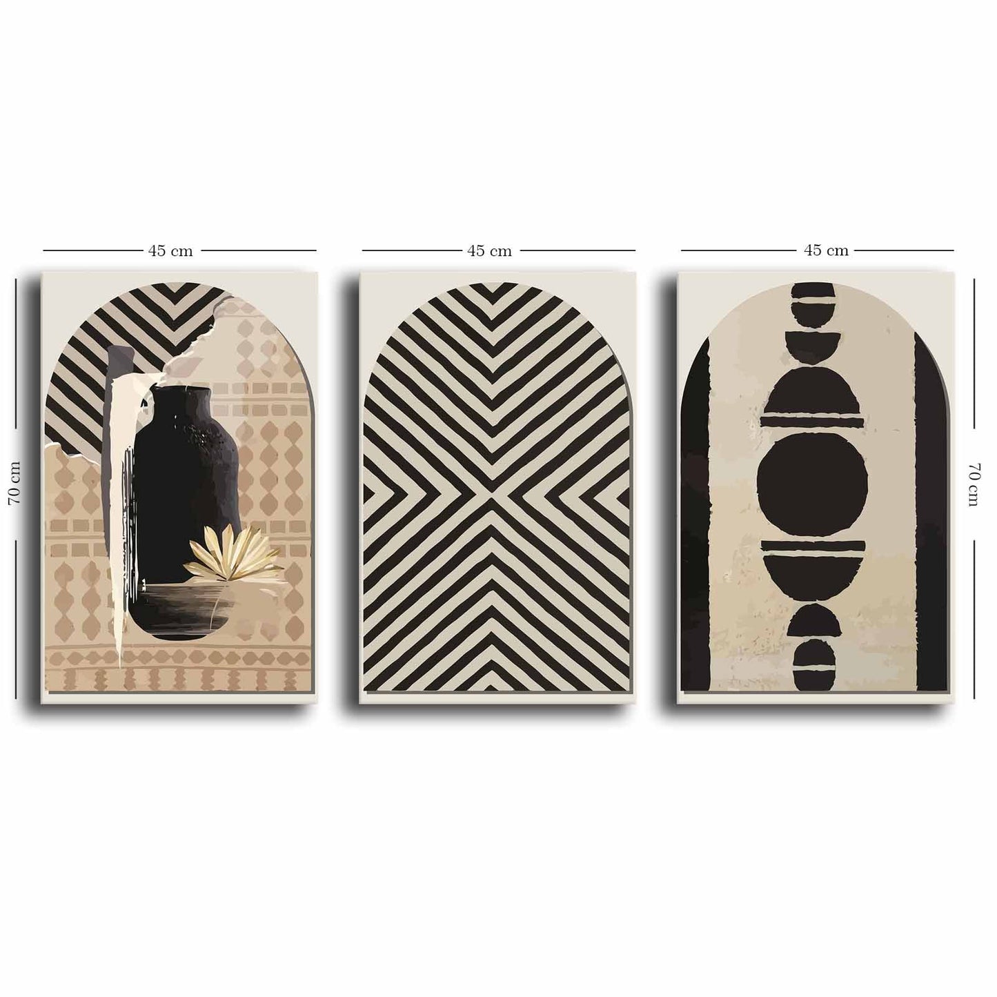 Ukrasna slika na platnu (3 komada) KINSLEE