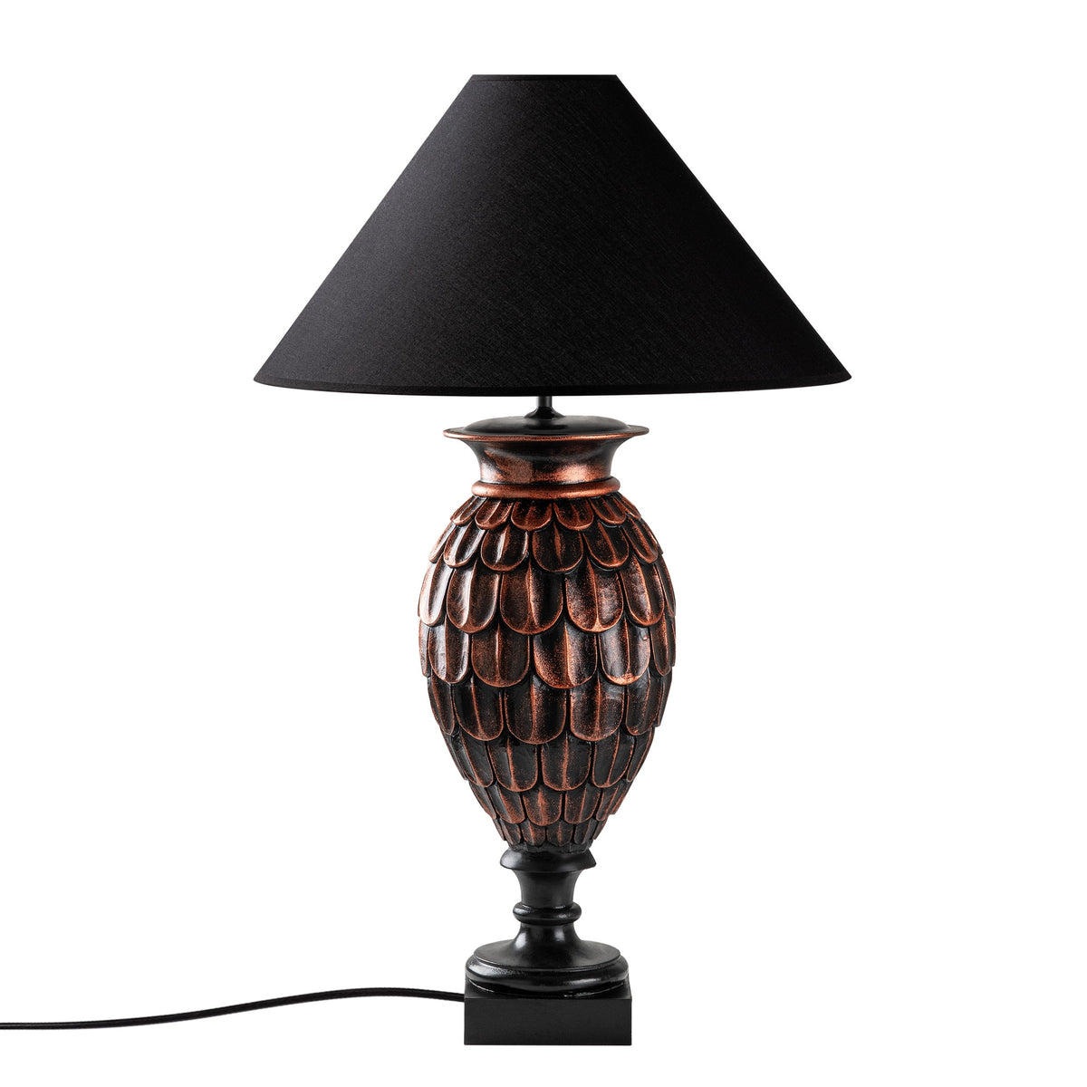 Stolna Lampa 627, Smeđa, Crna