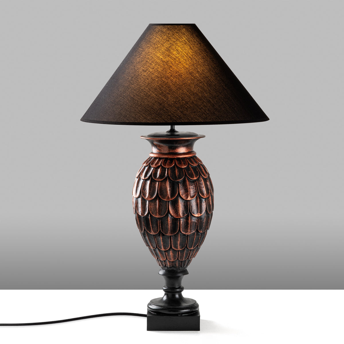 Stolna Lampa 627, Smeđa, Crna