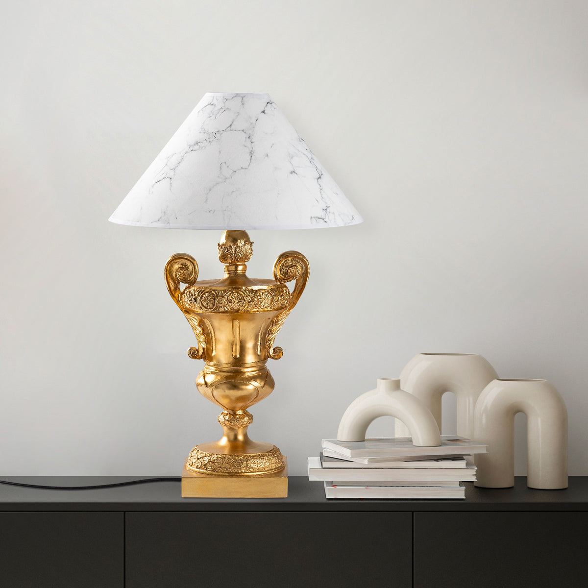 Stolna lampa 788, zlatna