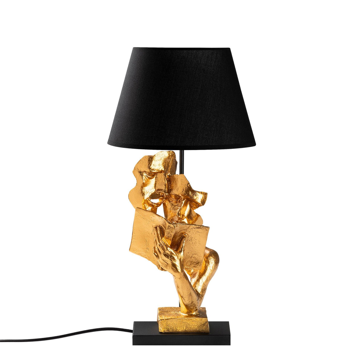Stolna Lampa 825, Zlatna, Crna