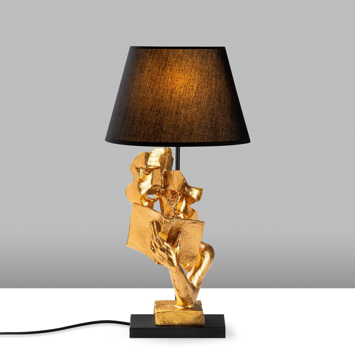 Stolna Lampa 825, Zlatna, Crna