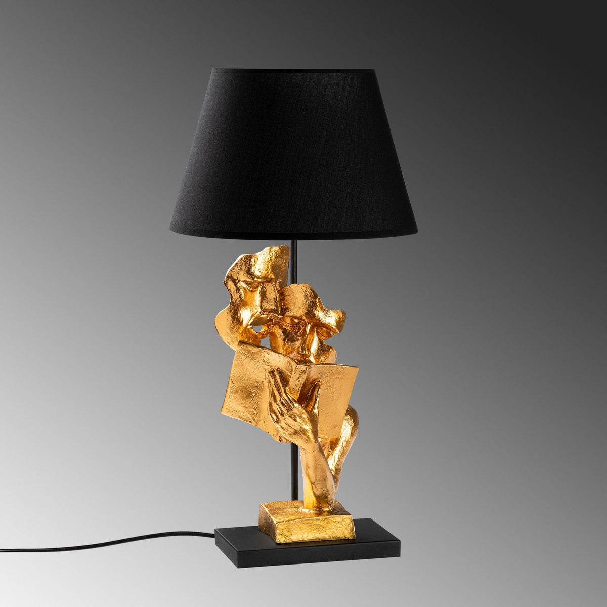 Stolna Lampa 825, Zlatna, Crna