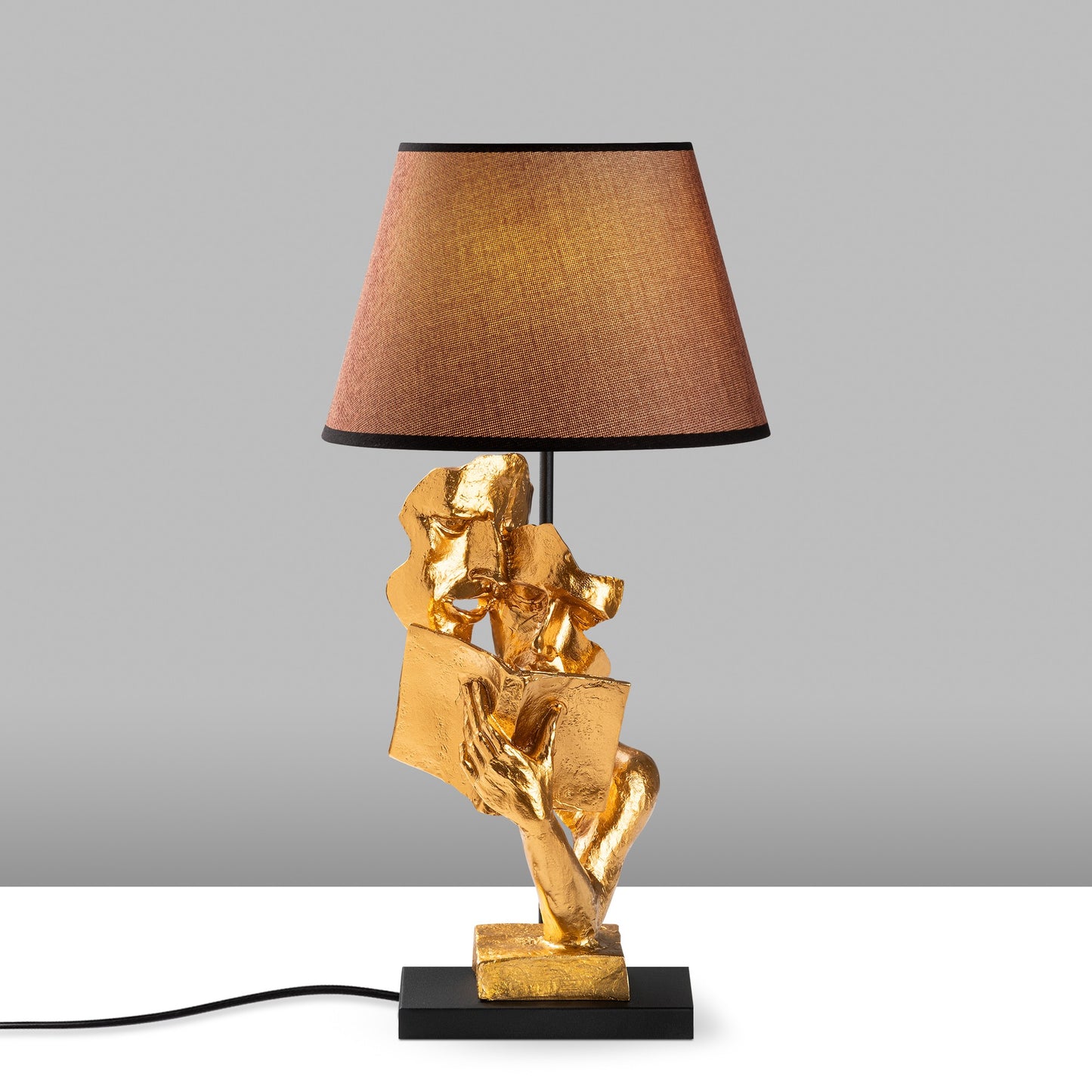 Stolna Lampa 832, Zlatna, Smeđa
