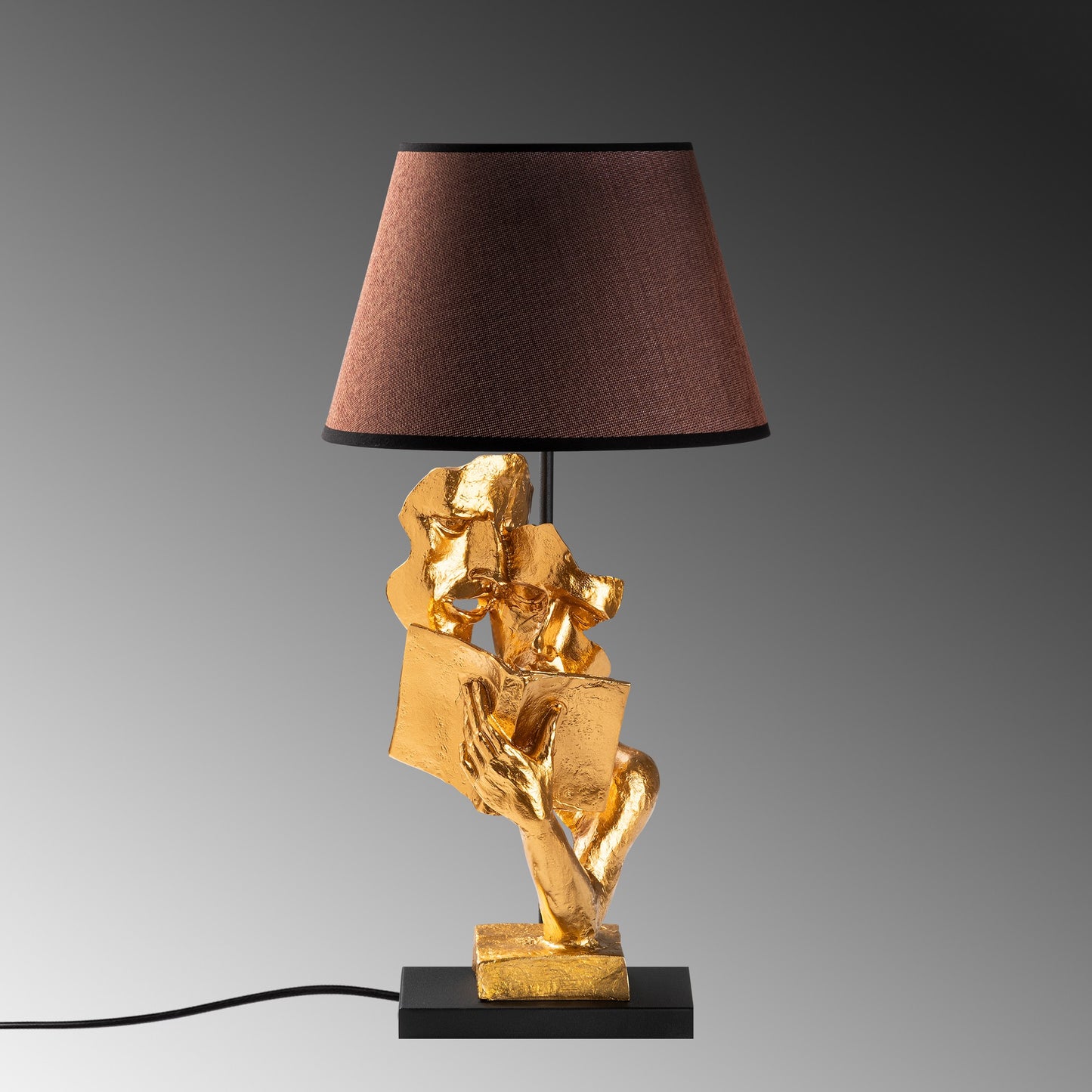 Stolna Lampa 832, Zlatna, Smeđa