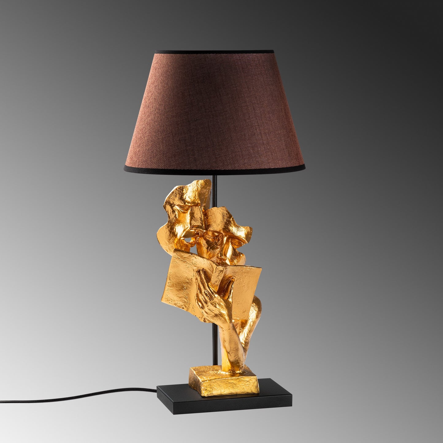Stolna Lampa 832, Zlatna, Smeđa