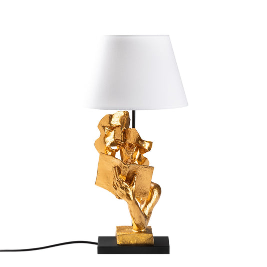 Stolna Lampa 863, Zlatna, Bijela