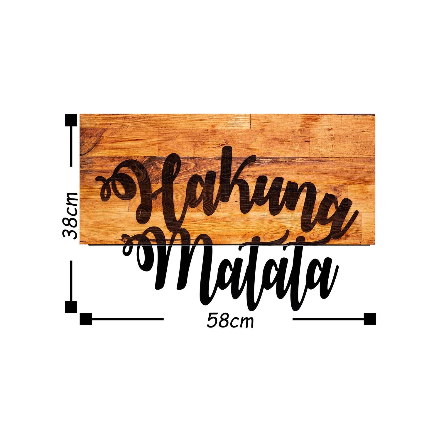 Ukrasni drveni zidni dodatak, Hakuna Matata