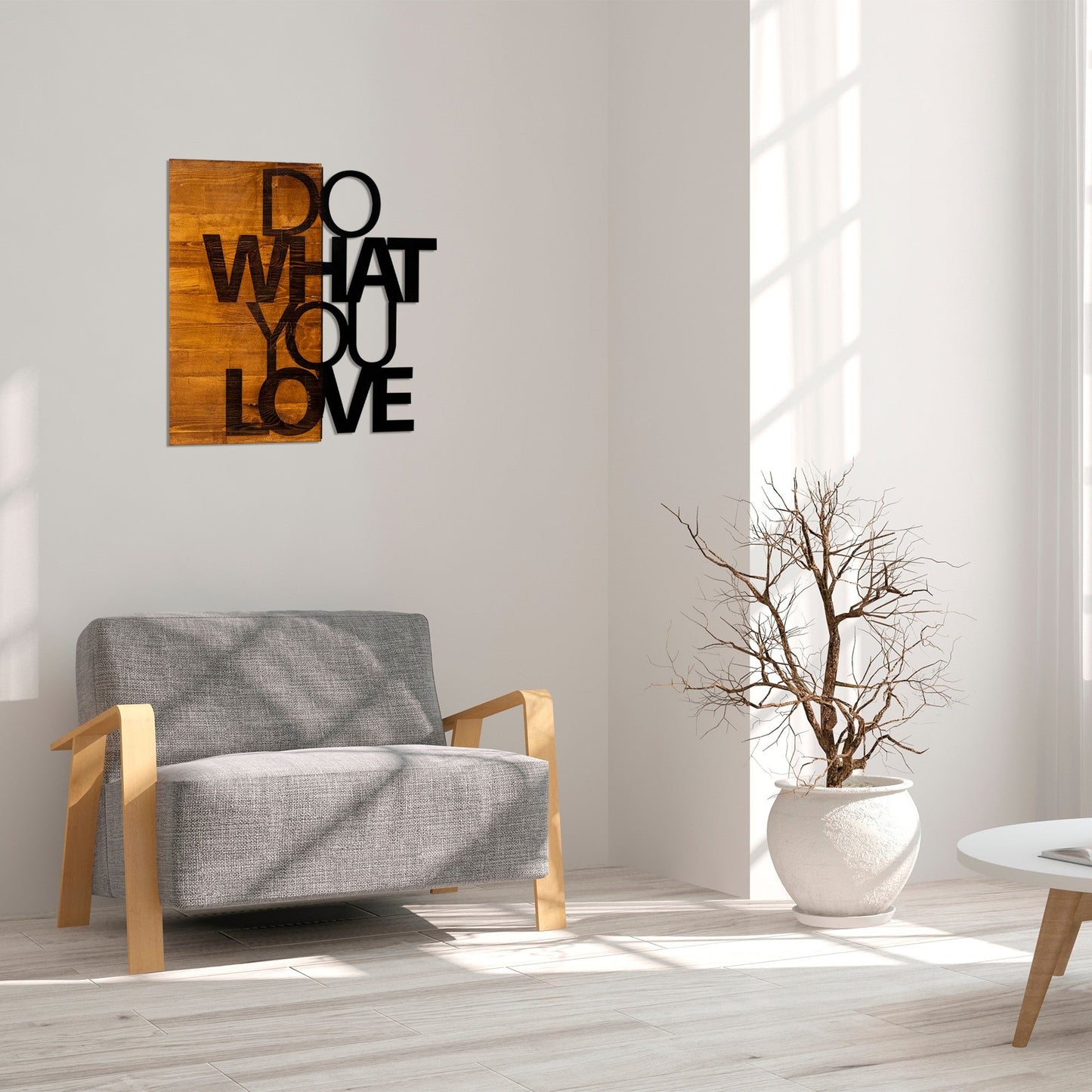 Ukrasni drveni zidni dodatak, Do What You Love