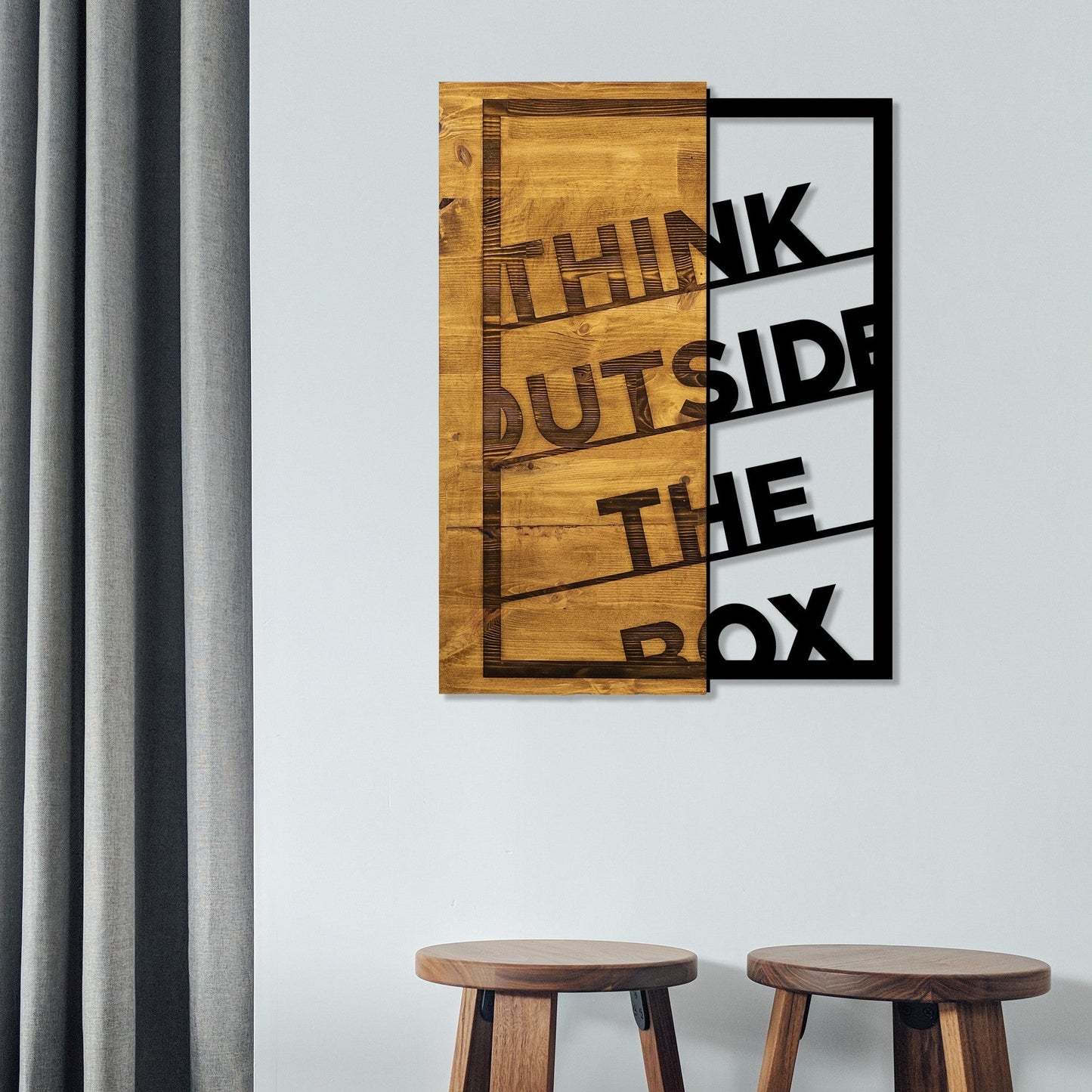 Ukrasni drveni zidni dodatak, Think Outside The Box