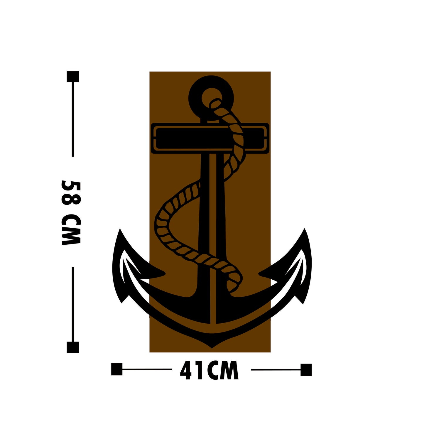 Drvena zidna dekoracija, Anchor