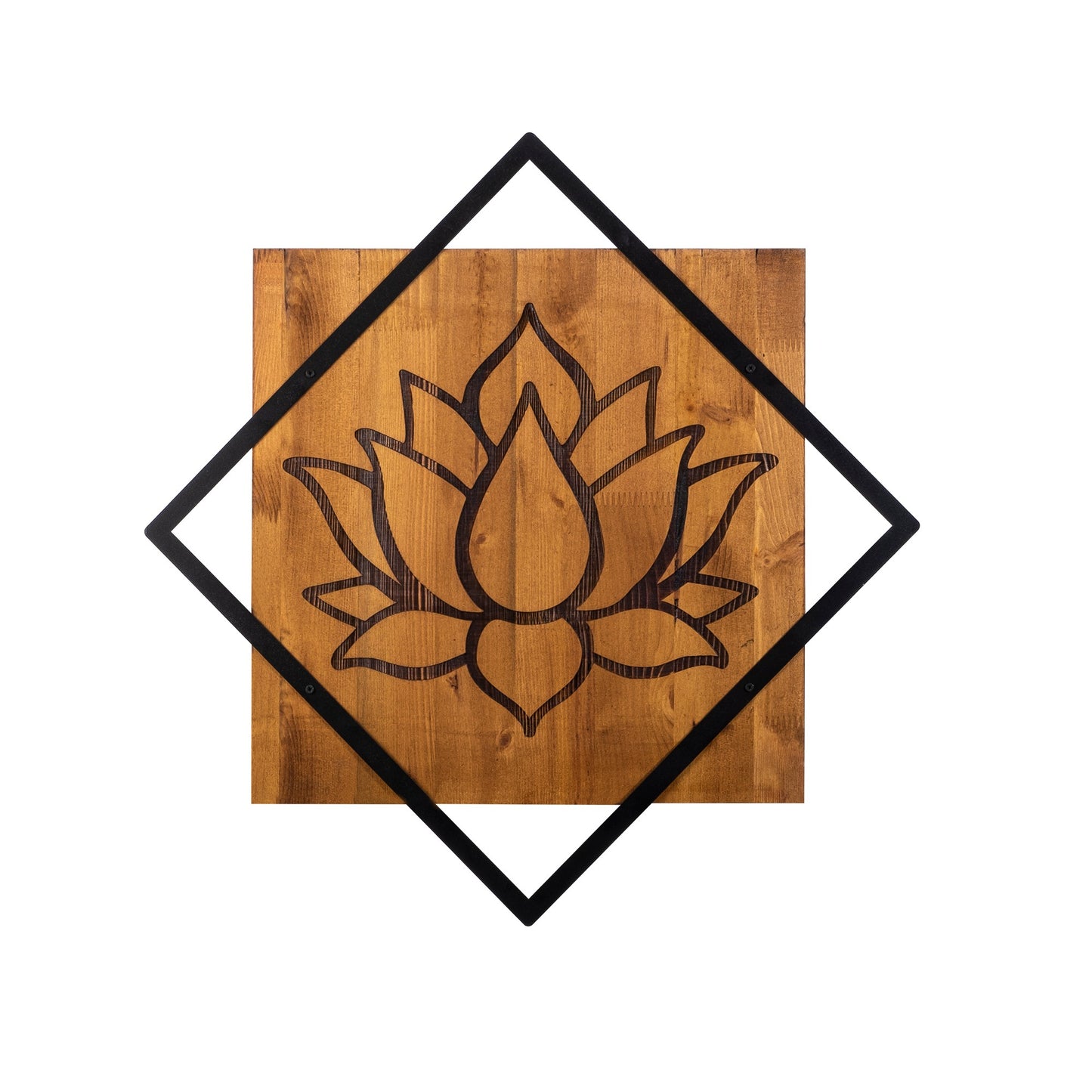Drvena zidna dekoracija, Lotus