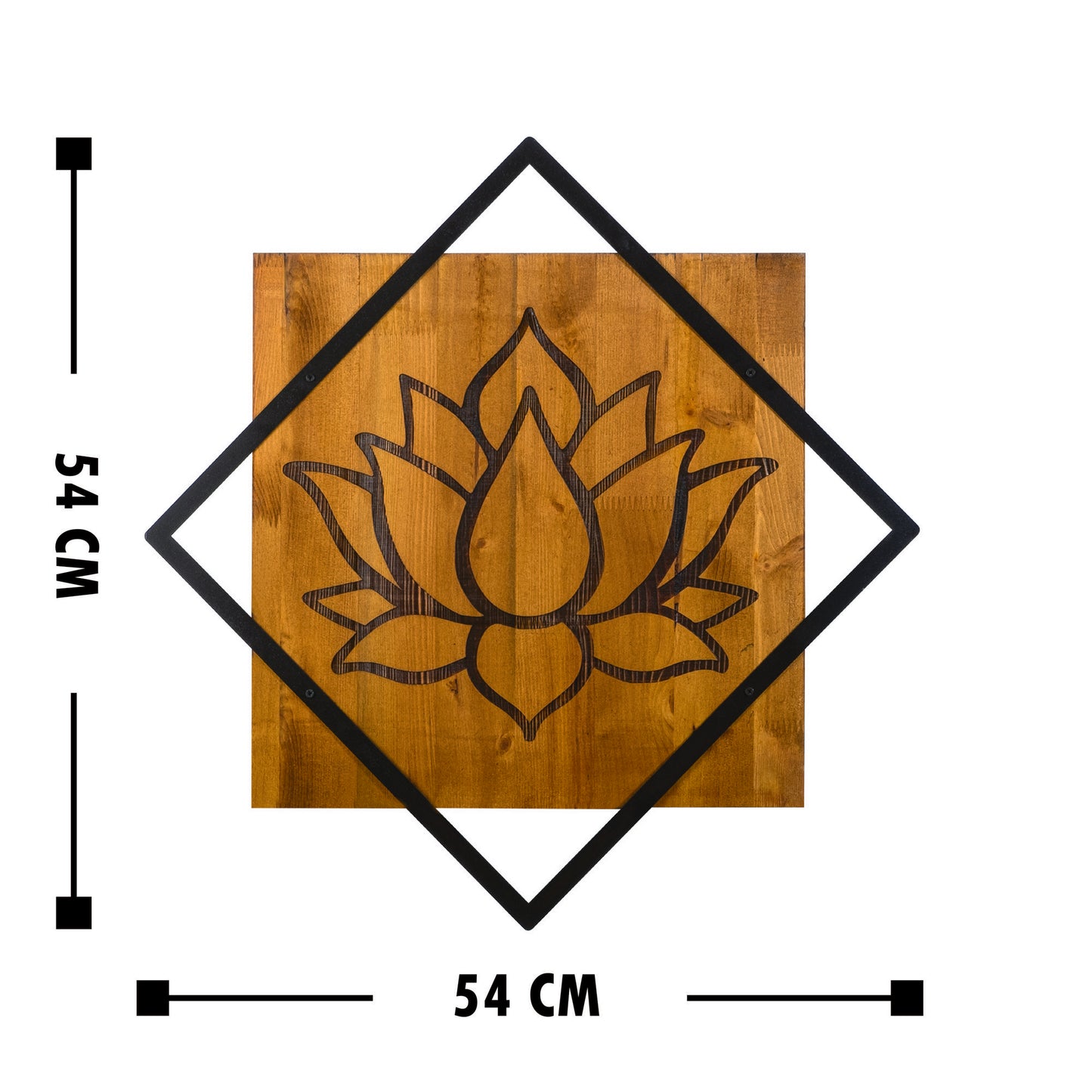 Drvena zidna dekoracija, Lotus