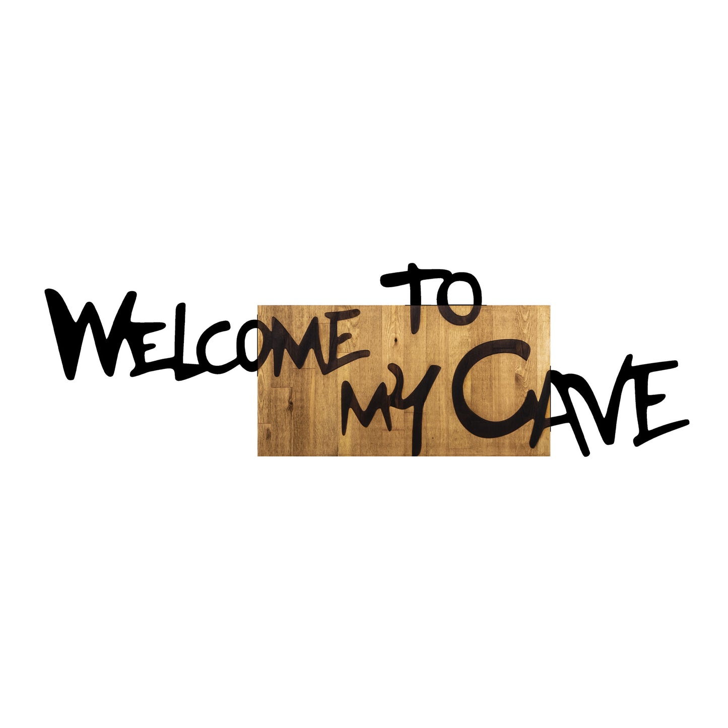 Drvena zidna dekoracija, Welcome To My Cave