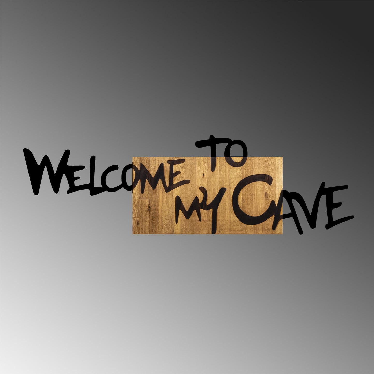 Drvena zidna dekoracija, Welcome To My Cave
