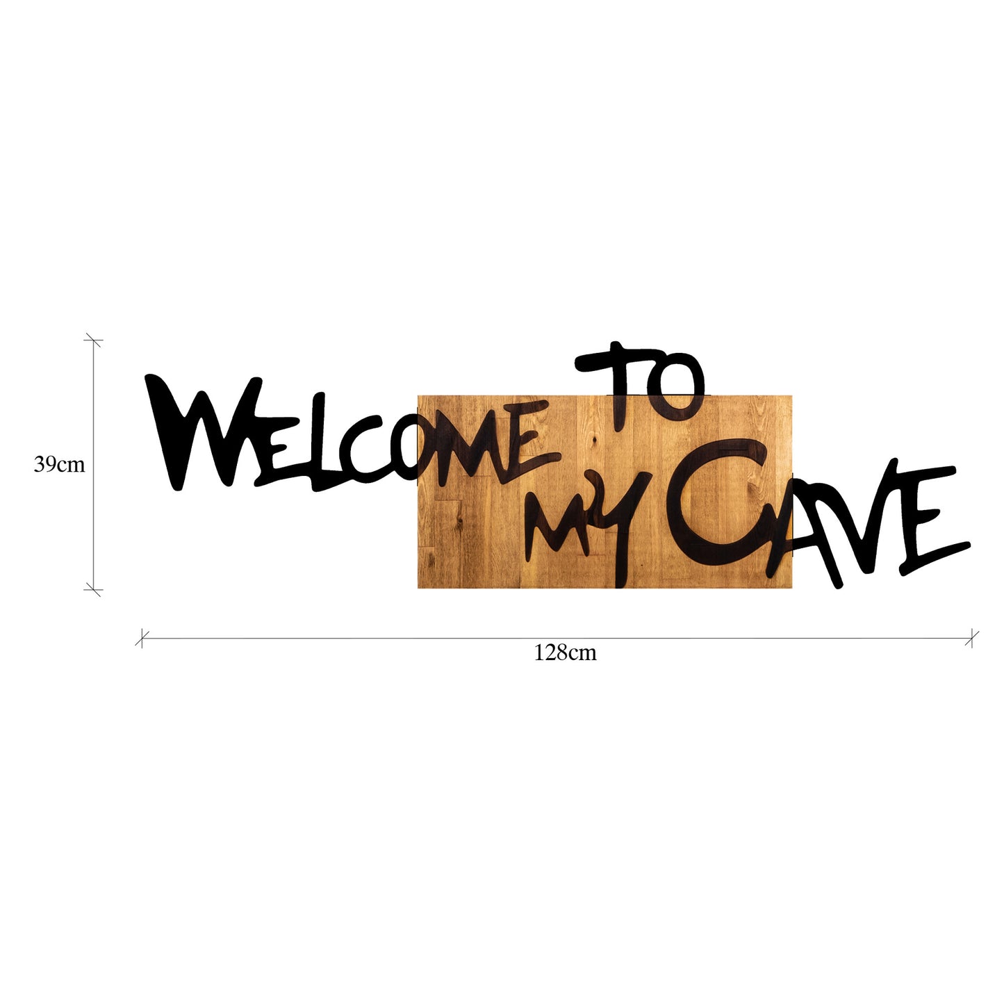 Drvena zidna dekoracija, Welcome To My Cave