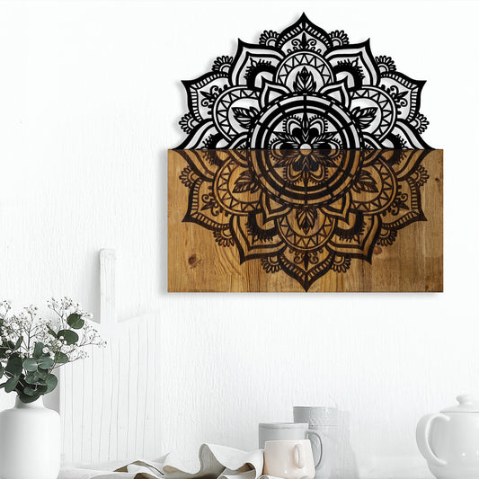 Drvena zidna dekoracija, Mandala 6