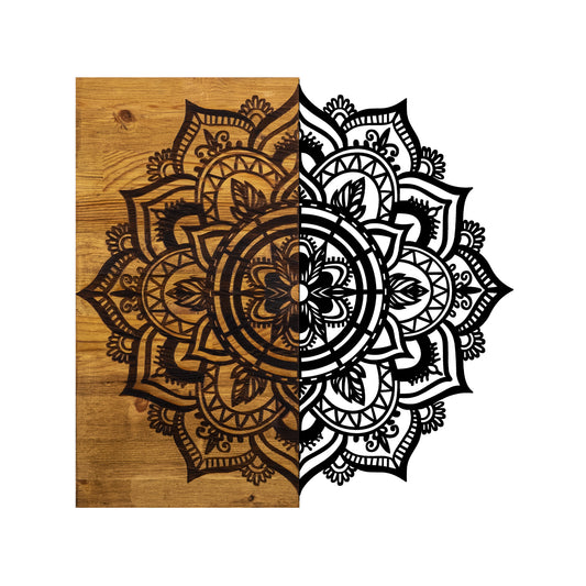 Drvena zidna dekoracija, Mandala 6