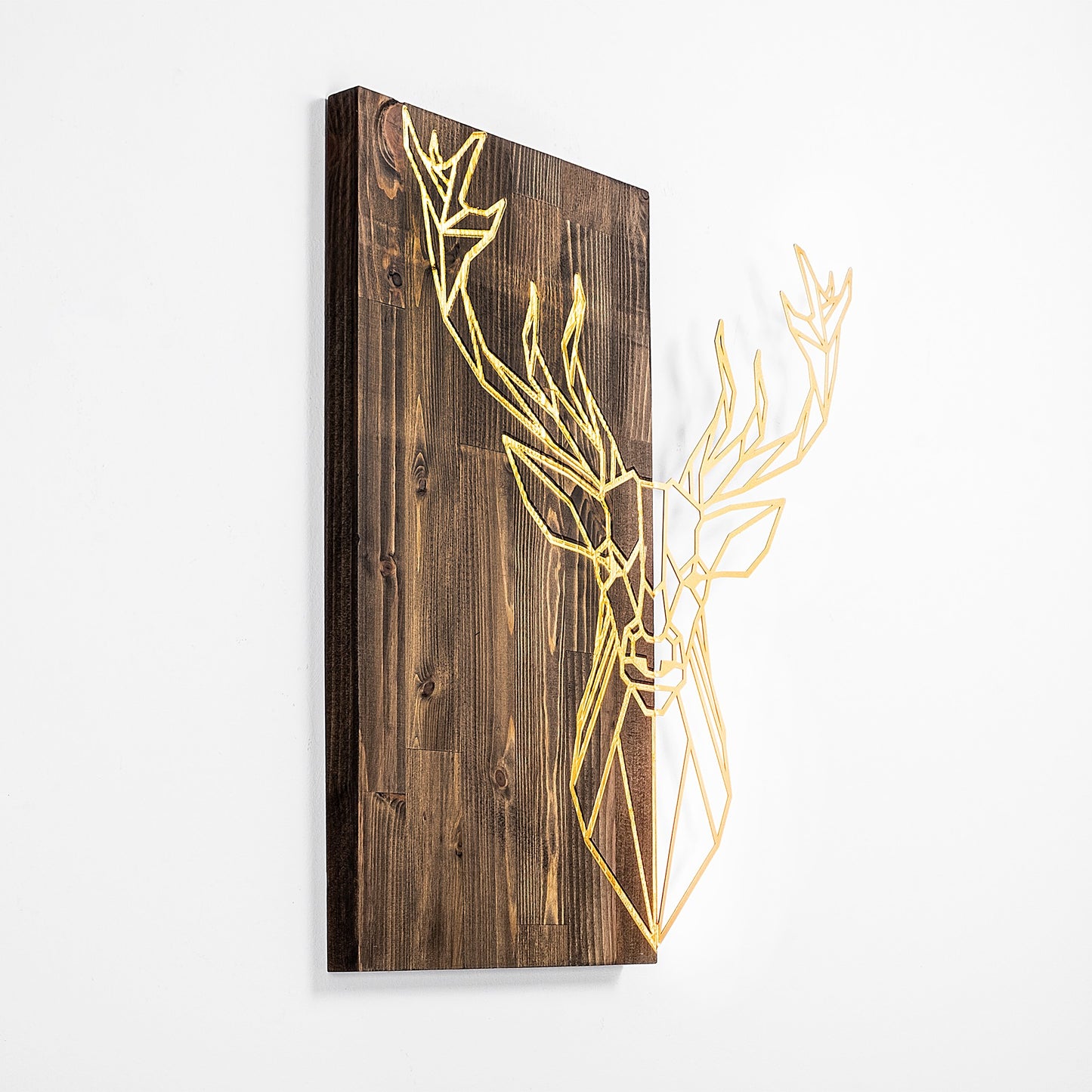 Drvena zidna dekoracija, Deer1 - Gold